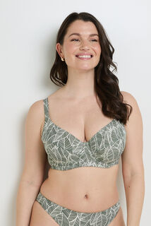 NAJA Maillot de bain Grande taille corbeille MULTICO VERT