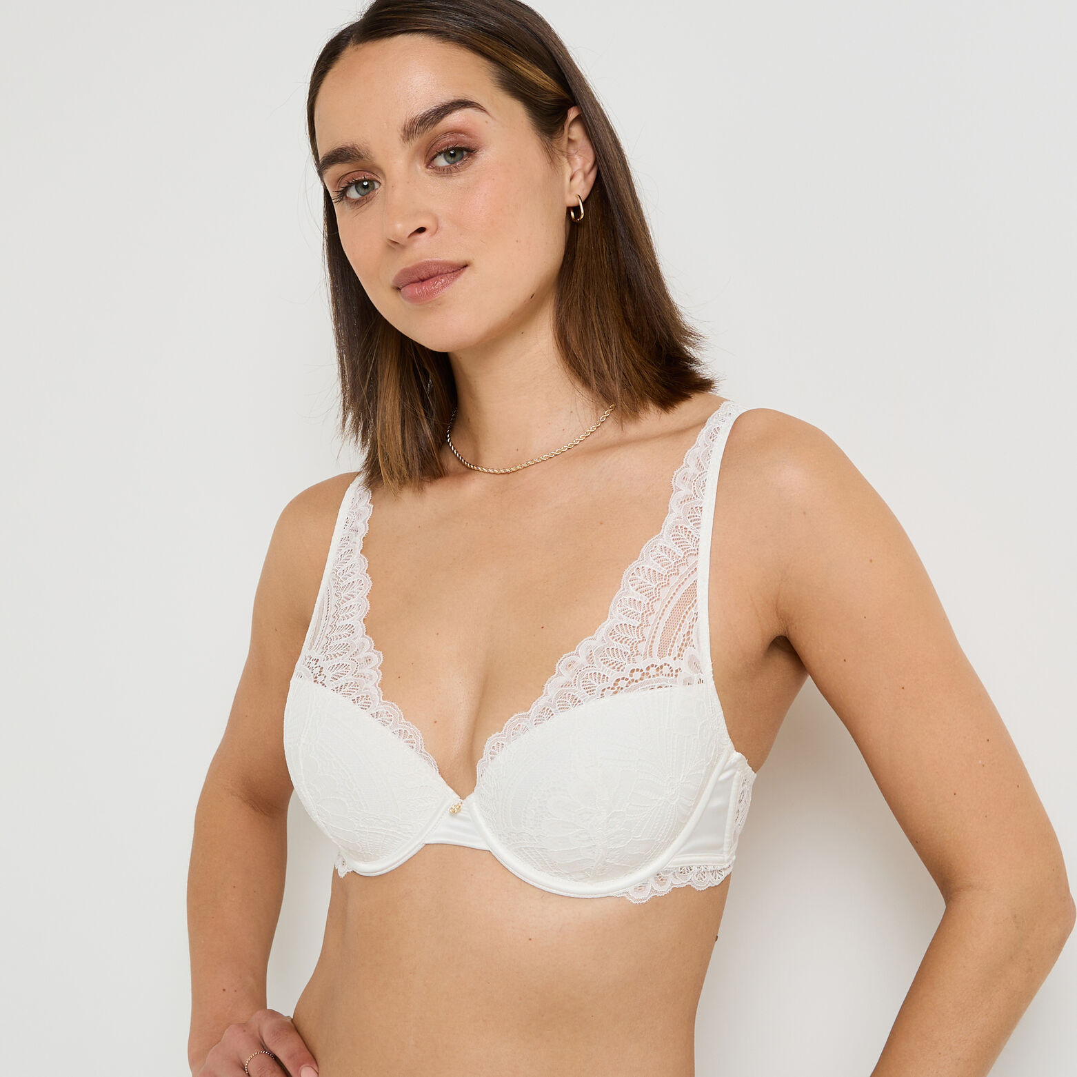 GLADYS SOUTIEN-GORGE AMPLIFORME BLANC