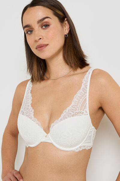 SOUTIEN-GORGE AMPLIFORME BLANC
