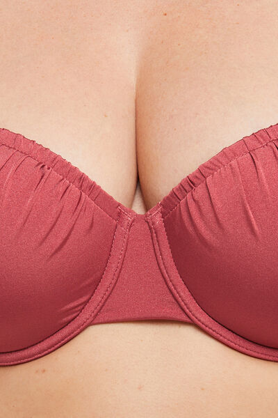 LEONIE MAILLOT DE BAIN COQUE MICROFIBRE BORDEAUX