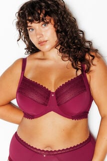 DOUCE SOUTIEN-GORGE GRANDE TAILLE BORDEAUX