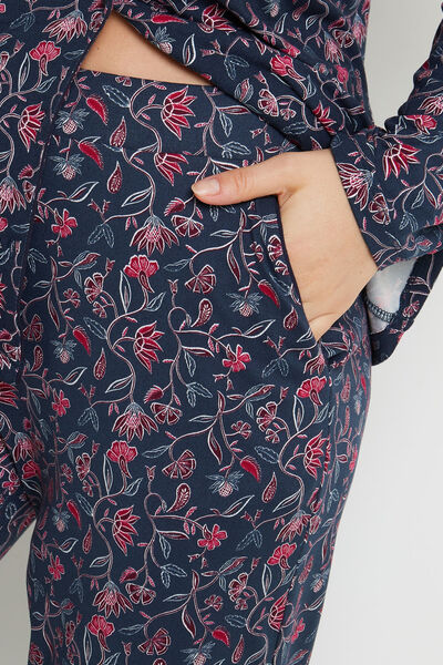 PANTALON PYJAMA MULTICO BLEU