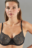 ARTEMIS SOUTIEN-GORGE BALCONNET NOIR/ARGENT