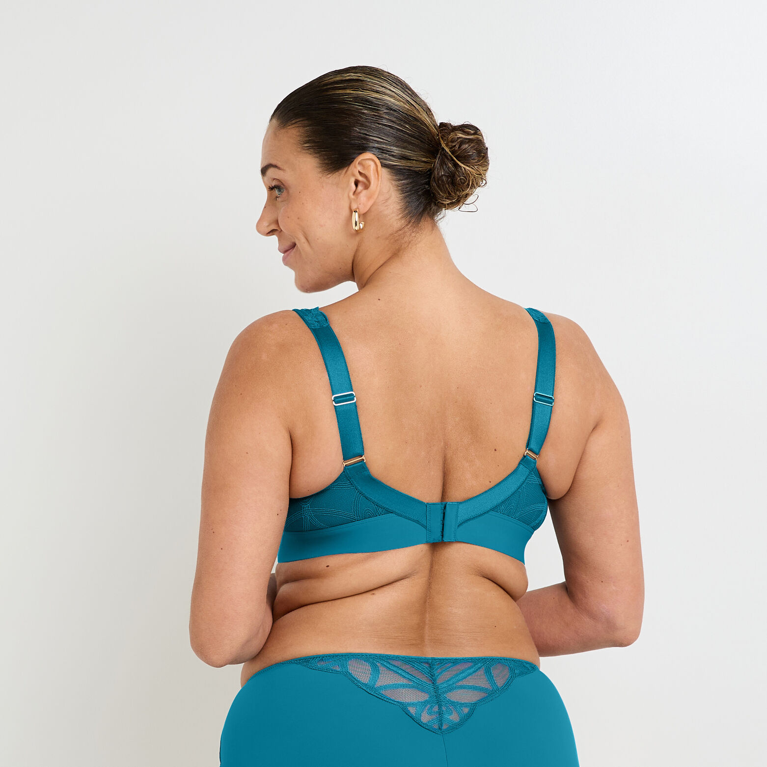 DEBORAH SOUTIEN-GORGE SANS ARMATURES GRANDE TAILLE TURQUOISE