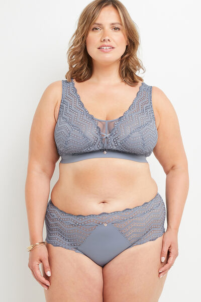 SHORTY DENTELLE BLEU CLAIR