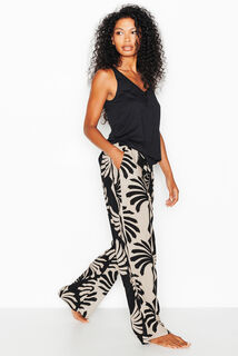 PLAGE PANTALON MULTICO NOIR