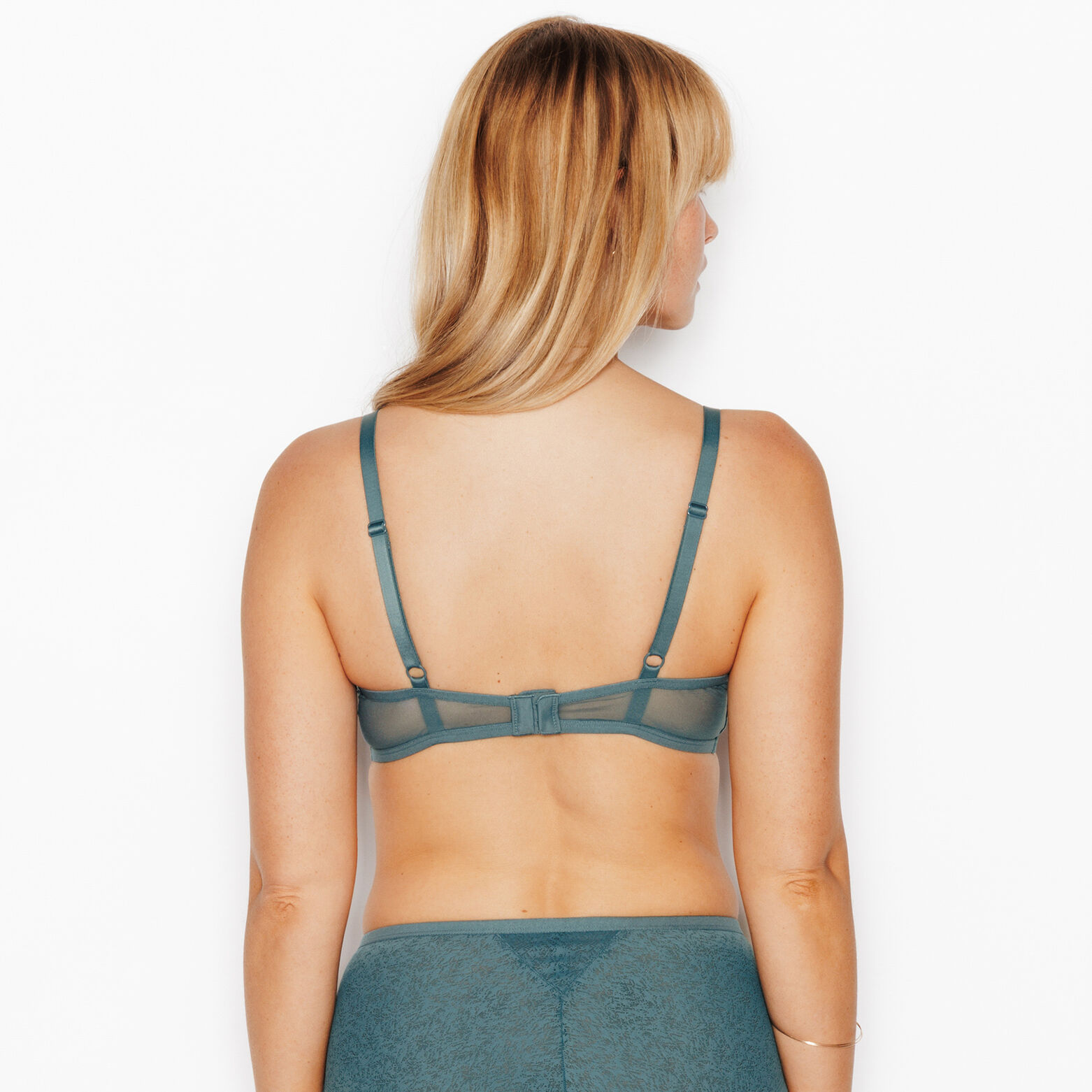 JULIANE SOUTIEN-GORGE EMBOITANT FOULARD PETROLE