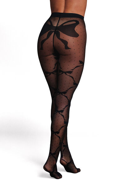 COLLANT FANTAISIE 20 DENIERS NOIR