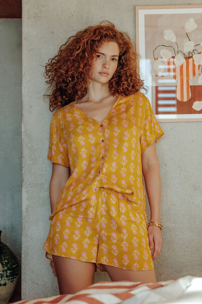 PYJAMA 2 PIECES MULTICO JAUNE