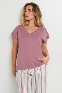 DOUCEUR TEE-SHIRT MANCHES COURTES VIOLET