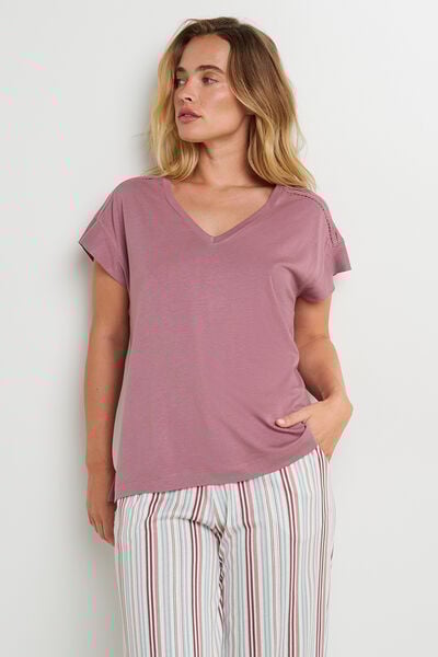 DOUCEUR TEE-SHIRT MANCHES COURTES VIOLET