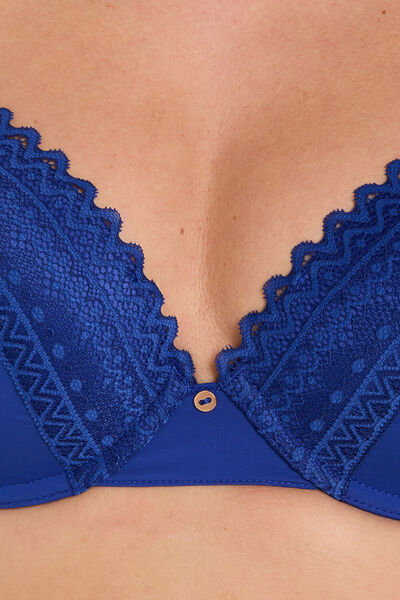 DOUCE SOUTIEN-GORGE AMPLIFORME MICROFIBRE BLEU