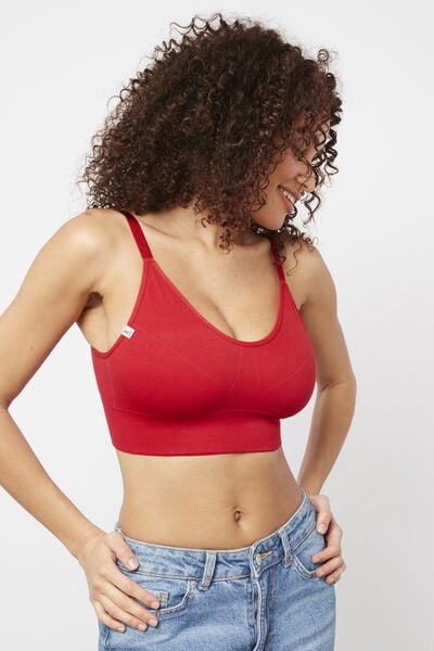 BRASSIERE SANS COUTURE ROUGE