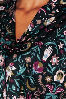 JEMINA CHEMISE DE PYJAMA MULTICO NOIR