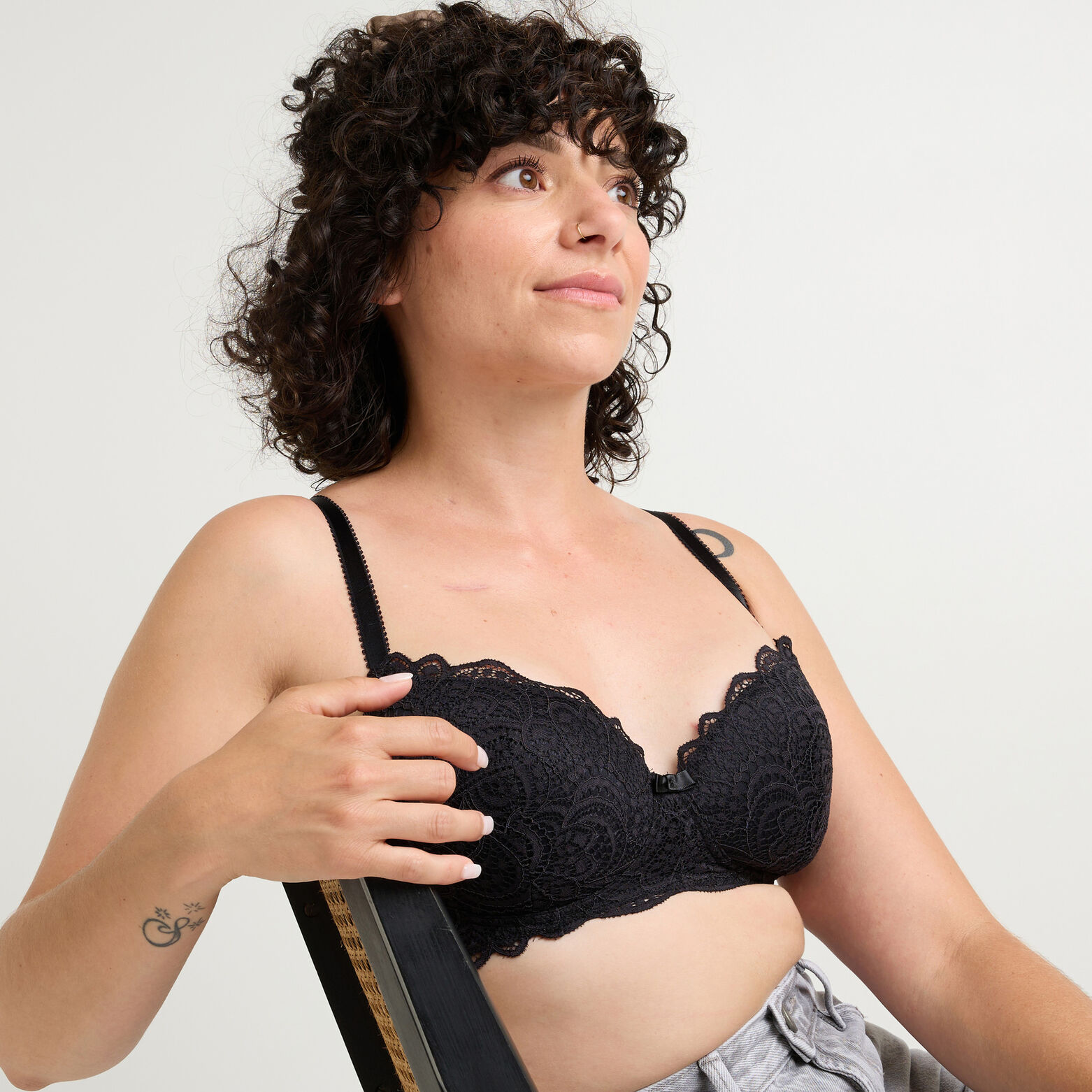 DENTELLE SOUTIEN-GORGE POST OPERATOIRE NOIR