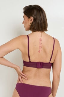 HELLO soutien-gorge sans armatures dentelle BORDEAUX