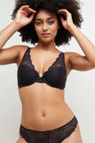 DENTELLE SOUTIEN-GORGE AMPLI FOULARD NOIR