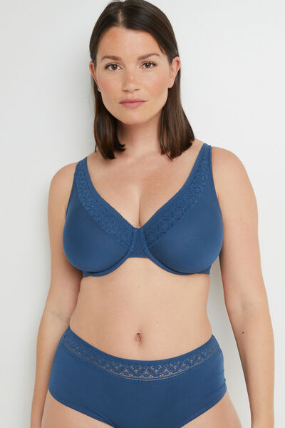 ALBA SOUTIEN-GORGE FOULARD BLEU