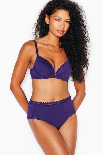 DOUCE CULOTTE TAILLE HAUTE MICROFIBRE VIOLET