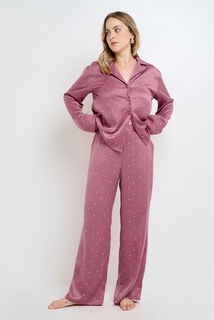 GRAMMY PANTALON DE PYJAMA MULTICO ROSE