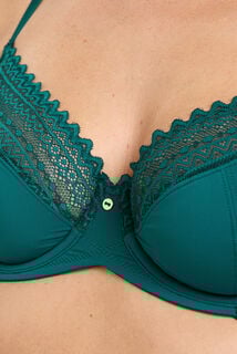 DOUCE SOUTIEN-GORGE EMBOITANT MICROFIBRE VERT