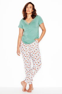 CAMILLE Pantalon de pyjama MULTICO BLANC