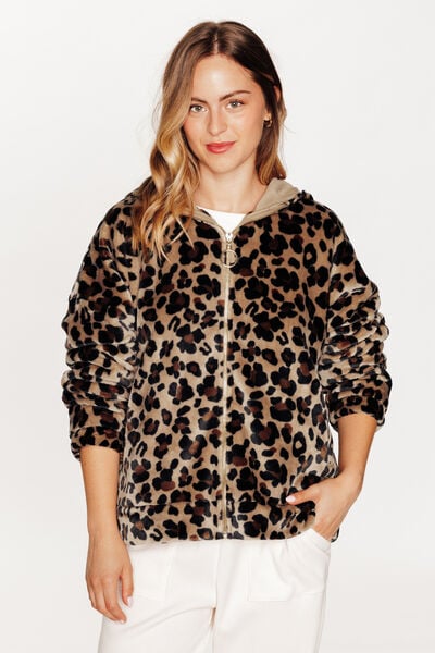 VESTE MULTICO MARRON