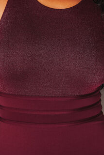 JORIA MAILLOT DE BAIN UNE PIECE SPORT BORDEAUX