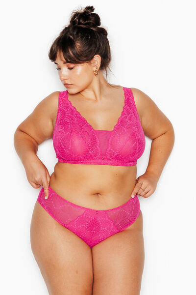 HERMINE+ CULOTTE DENTELLE FUCHSIA