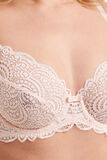 DENTELLE SOUTIEN-GORGE EMBOITANT POUDRE