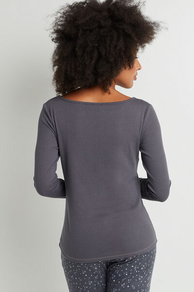 ANNIE TEE SHIRT MANCHES LONGUES ARDOISE