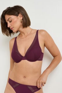 HELLO soutien-gorge ampli dentelle BORDEAUX
