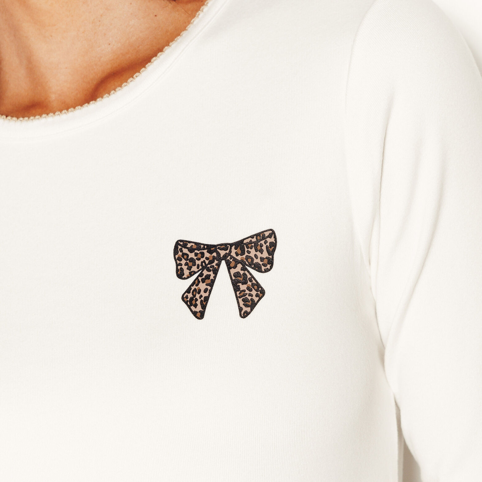 JOLISA TEE-SHIRT MANCHES LONGUES BLANC