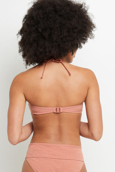 MAILLOT DE BAIN BANDEAU MICROFIBRE ROSE