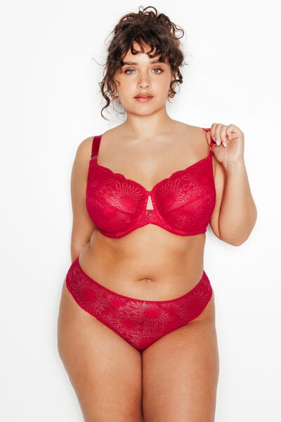 CULOTTE CONFORT DENTELLE ROSE