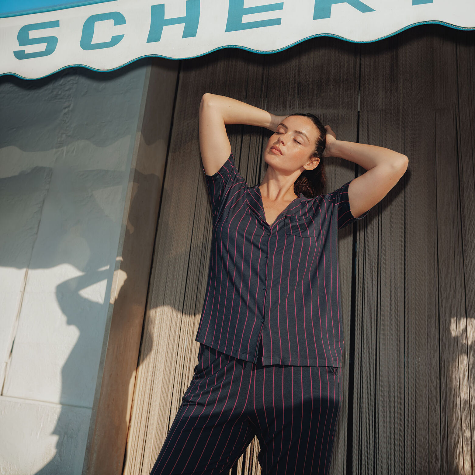CAMILLE chemise manches courtes MULTICO GRIS