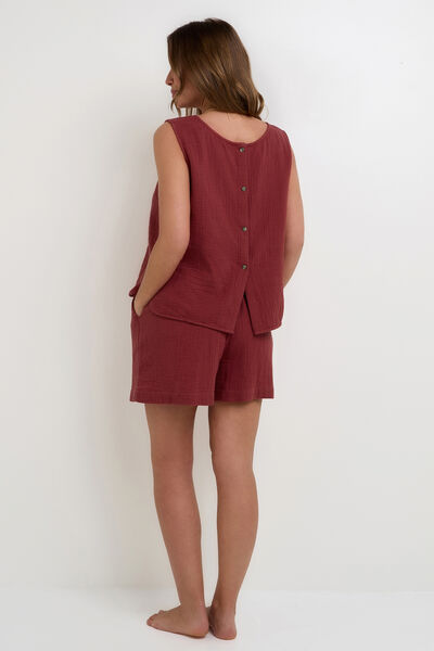 Short gaze de coton BORDEAUX