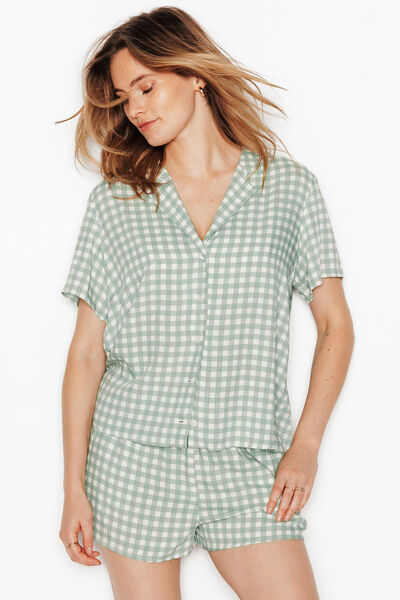 CHEMISE MANCHES COURTES MULTICO VERT