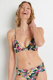 JAKARTA MAILLOT DE BAIN TRIANGLE IMPRIME NOIR/JAUNE