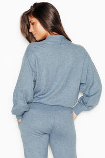 JOLIANE PULL CACHE COEUR BLEU