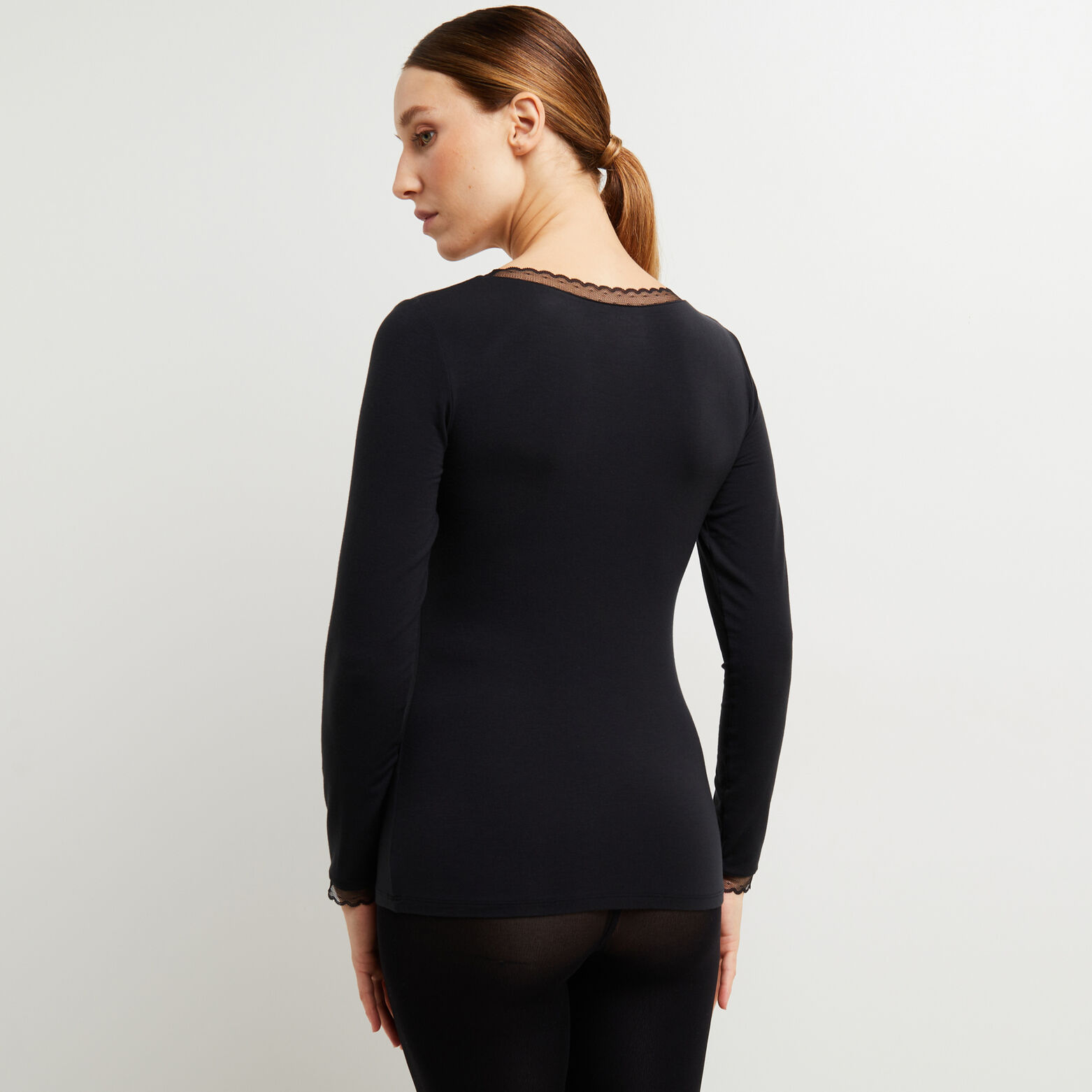 CANNELLE Tee-shirt manches longues NOIR