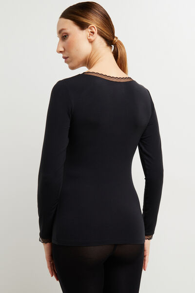 CANNELLE Tee-shirt manches longues NOIR