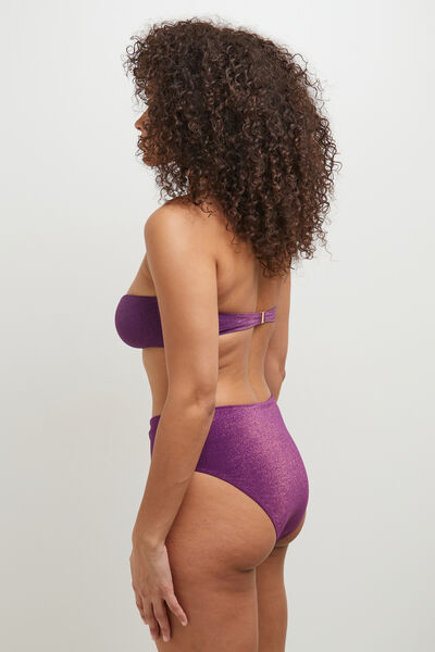 MOOREA MAILLOT DE BAIN CULOTTE HAUTE VIOLET