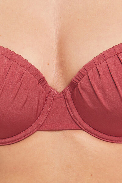 LEONIE MAILLOT DE BAIN COQUE MICROFIBRE BORDEAUX