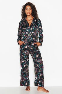 JEMINA PANTALON DE PYJAMA MULTICO NOIR