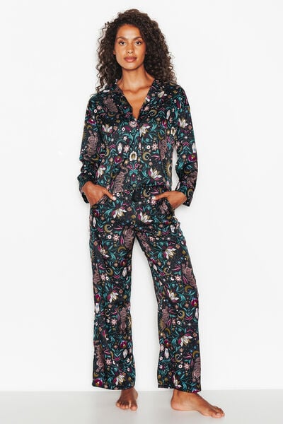 PANTALON DE PYJAMA MULTICO NOIR