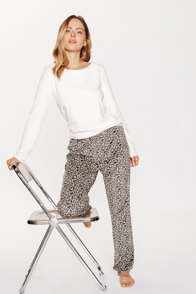 HOANI PYJAMA 2 PIECES VELOURS ECRU