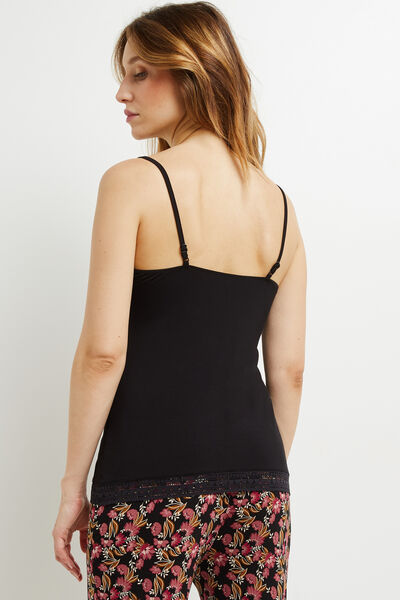CAMILLE TOP VISCOSE NOIR
