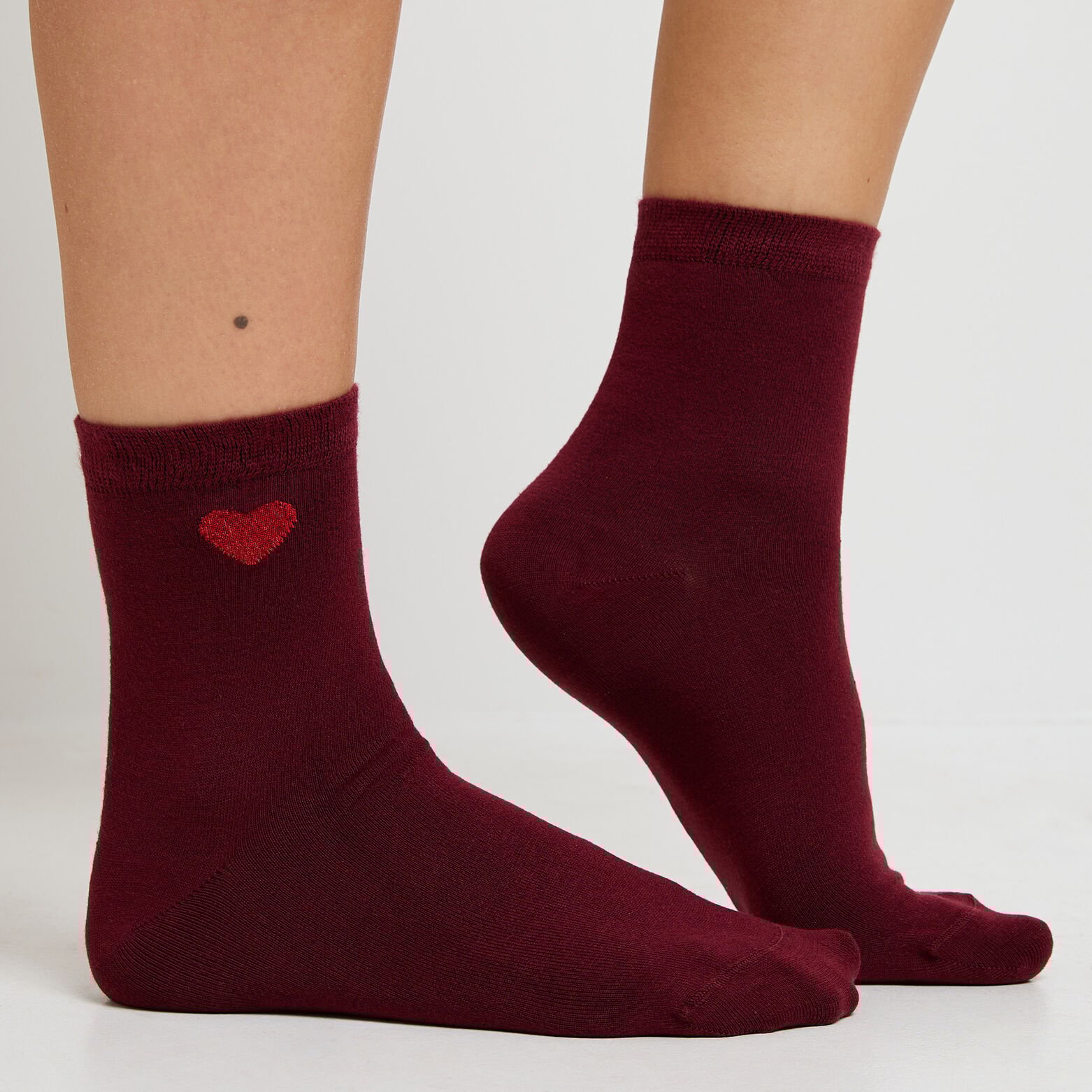 MALICE PAIRE DE CHAUSSETTES MULTICO ROUGE