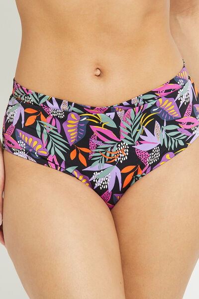 MAILLOT DE BAIN CULOTTE HAUTE NOIR
